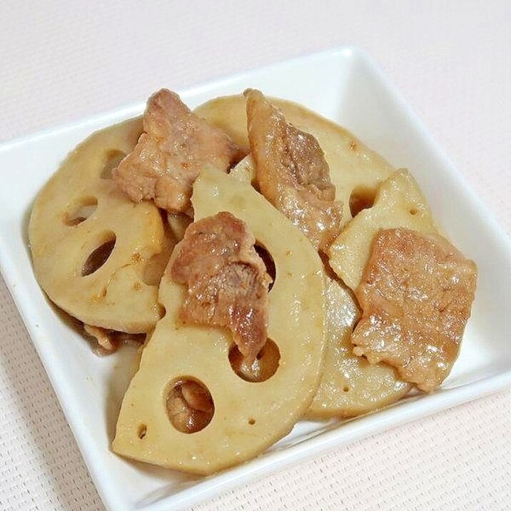 れんこんと豚肉の炒め物★減塩・低カリウム志向